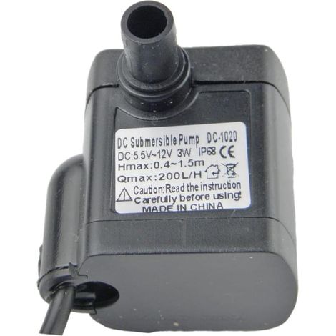 DC-1020 3W 5.5-12V DC Mini pompe à eau submersible pour l'énergie autonome rapport qualité-prix top (1/5)