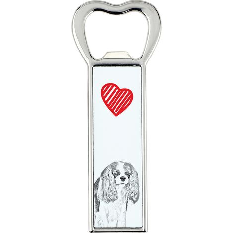 Apribottiglie con Cavalier King Charles Spaniel, apribottiglie personalizzato per frigorifero, regalo unico per uomo di Art-Dog (1/5)