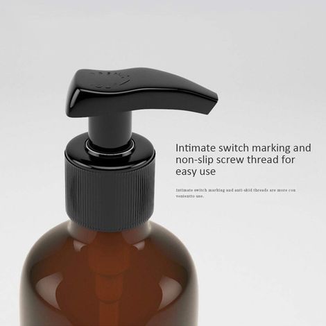 Set aus 4 Plastikflaschen mit Pumpe à 500 ml, nachfüllbare Seifenspender für Bad oder Küche, zum Händewaschen, für Lotionen, Shampoo und Spülung. (1/5)