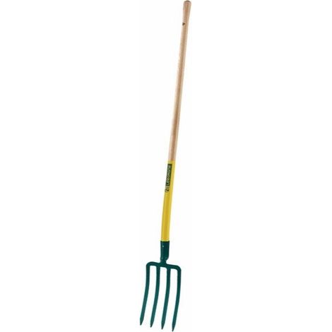 Fourche à bêcher dame douille - 25 cm manche pomme en bois certifié PEFC 100% - Leborgne
