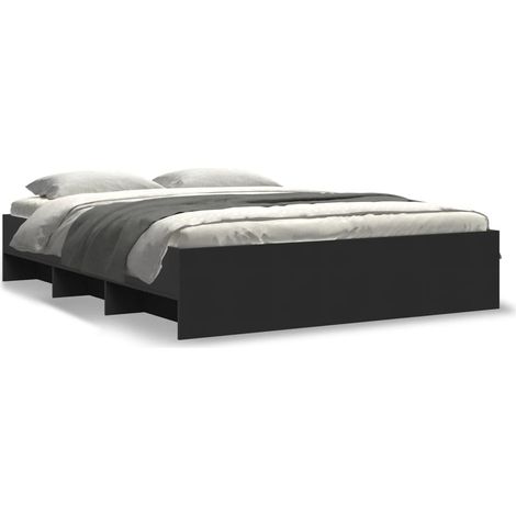 Maison Exclusive - Bettgestell ohne Matratze Schwarz 160x200 cm H