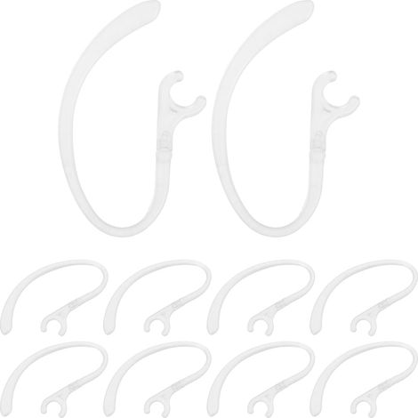 Lot de 10 Crochets d'oreille pour écouteurs sans Fil - Boucles d'oreille en Silicone rotatives à 360° - Fixations antidérapantes pour écouteurs de Sport - Accessoires de (1/5)