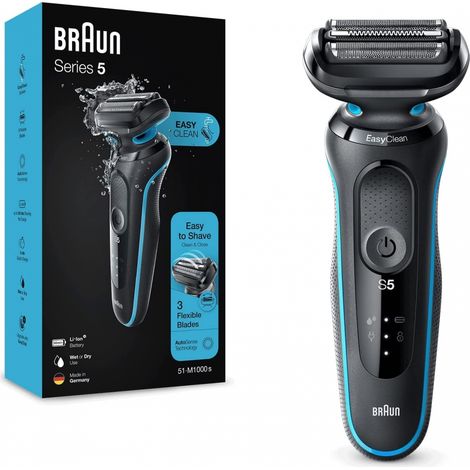Braun Series 5 51-M1000s, Rasierer ,schwarz/türkis