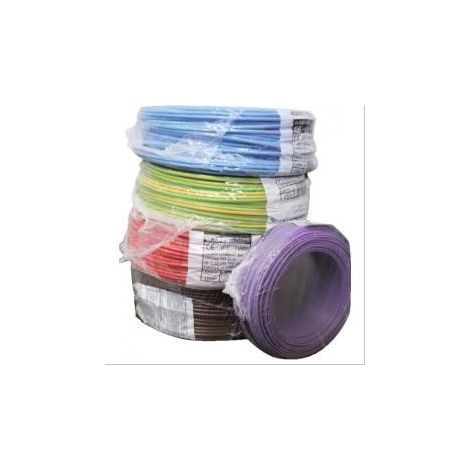 Fil souple H05V-K 0,75mm² 100m vert/jaune