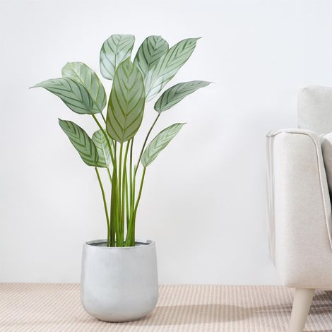 Decorative Artificial Bird of Paradise Tree with Plastic Planter and Artificial Moss 110cm