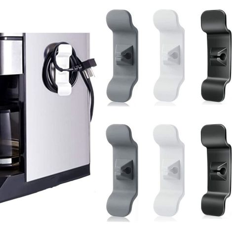 Câble Organisateur, porte-câbles pour appareils 6 pièces , raccourcisseur de câble, organisateur de câble pour petits appareils électroménagers pour mixeurs, machines à café, friteuses à air,no (1/5)
