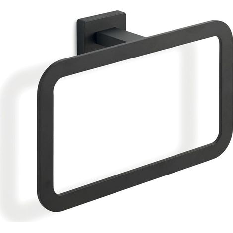 Anello Porta Asciugamani Da Muro Nero Opaco  Atene