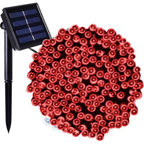 1 Guirlande lumineuse solaire, 8 modes, autonomie 6-12h, portable, pour jardin, Noël (1/5)