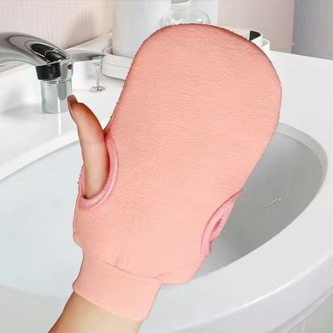 Gants exfoliants professionnels pour hommes et femmes – Lot de 2, en coton biologique doux, idéaux pour gommage corporel profond et peau lisse (1/5)