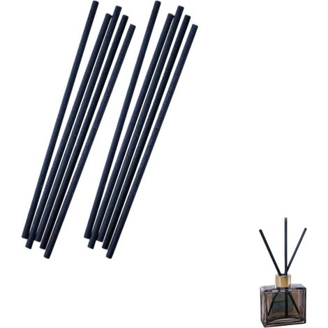 Lot de 500 bâtonnets diffuseurs en fibre pour aromathérapie intérieure sans colle noirs 10 cm (1/5)