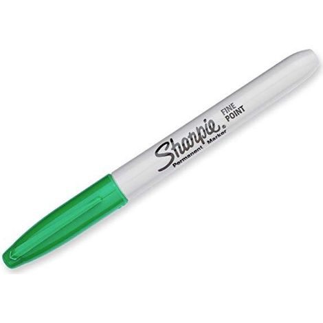 Sharpie Fine Point marcador permanente Punta fina Verde 12 pieza(s)