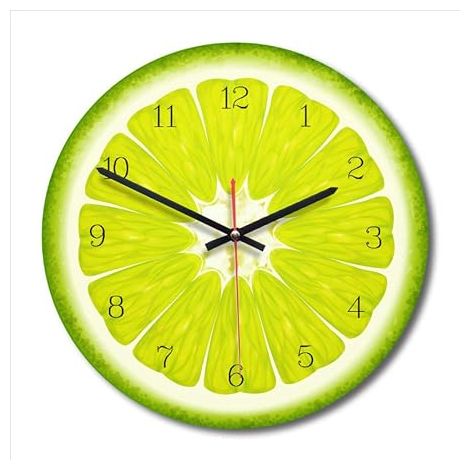 Horloge murale en acrylique pour cuisine et maison, horloge silencieuse sans tic-tac (1/2)