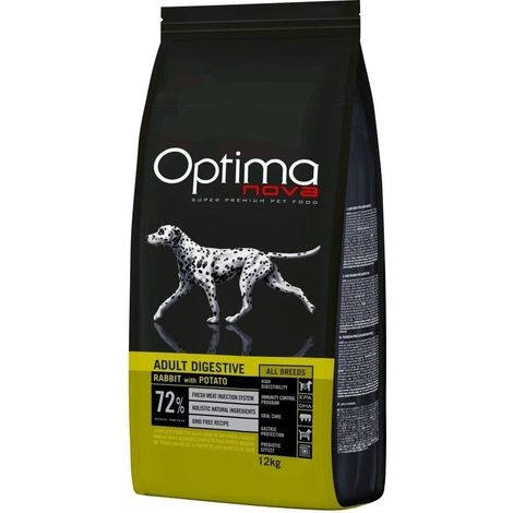 Optimanova Lapin Digestif Adulte à la Pomme de Terre 12 kg