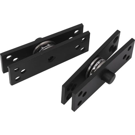 de porte invisible en acier inoxydable pivotante à 360 (1/5)