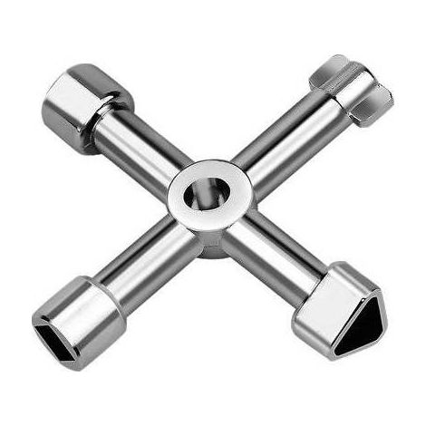 5,0 x CHIAVE MULTIUSO QUADRI GAS ACQUA ELETTRICITA