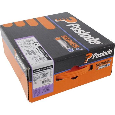 Pack 1250 Clous Crantés 4,0x50 + Cartouche Gaz Pour Ppn50ci