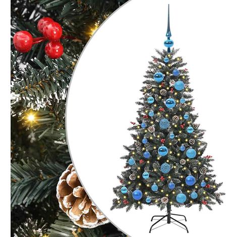 Sapin de Noël artificiel Vert 120 cm PVC, plastique et acier vidaXL (1/5)