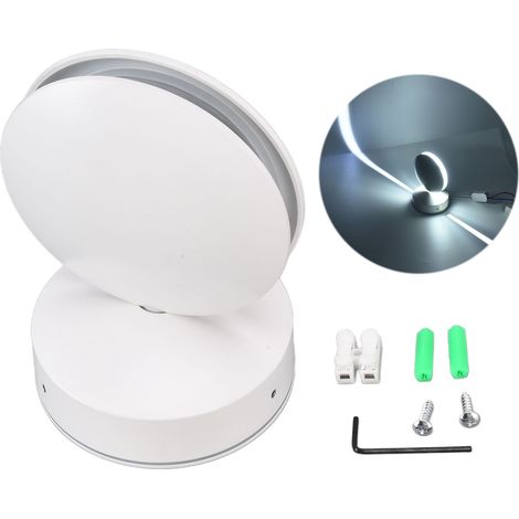 Luminaire LED 360° 10W Blanc Chaud Installation Facile - Plafonnier Couloir Aluminium Résistant à la Chaleur (1/5)