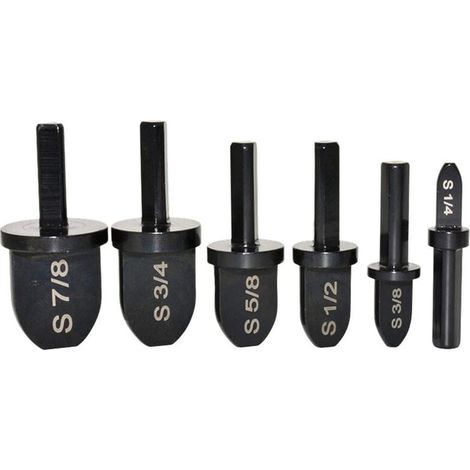 6pcs ensemble de forêts d'outil de sertissage, forêt d'outil de sertissage de tuyau en cuivre manuel - Expanseur de forêt en acier à roulement avec 7/8", 3/4", 5/8", 1/2", Embout 3/8", 1/4"-LIAIKI (1/5)