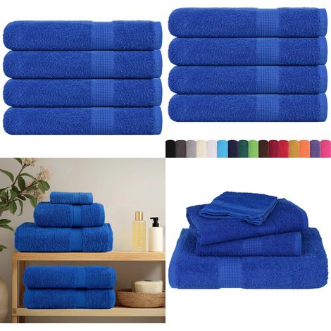 vidaXL Handtücher 4 Stk. Blau 100x200 cm 360 g/m² 100% Baumwolle (1/5)