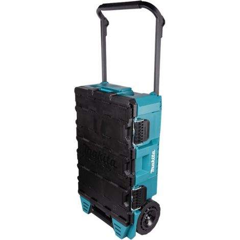 Makita – Coffret de rangement trolley MAKTRAK roulant – 6 coffrets outils – Capacité 81,9 L – Dimensions 565 x 1011 x 295 mm – Charge max 113 kg (1/5)