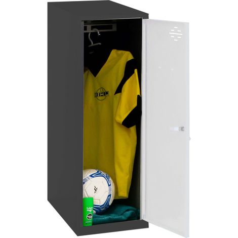 METALLISCHES SCHLIESSFACH SIMONLOCKER DISM. SINGLE MINI 915x300x500 mm ANT/WEISS (1/3)