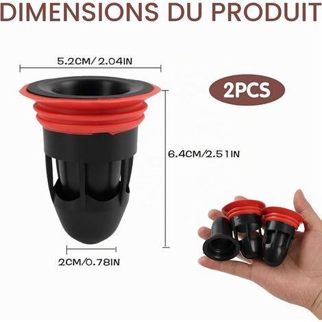 Bouchons Clapet de Bonde de Sol Joint Silicone Diamètre Matériau ABS (1/5)
