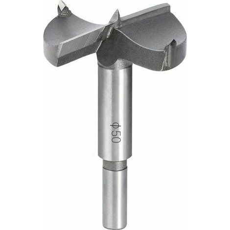 Punta da trapano per legno 50 mm Svasatore per legno in carburo Installazione Ante sferiche in legno Cassetti Compensato Ti aiuta a realizzare rapidamente fori puliti e a fondo piatto nel legno (1/5)