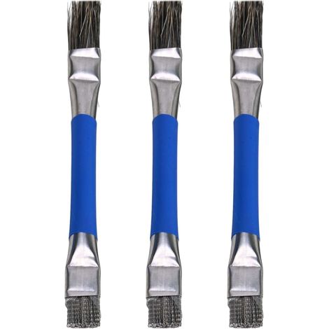 3 Pcs Brosse Anti-Poussière Antistatique, Pinceau Antistatique, Brosse de Nettoyage à Poils Durs à Double Extrémité, sans Danger ESD, pour Ordinateur, Téléphone, Cartes Mères, Joints (1/5)