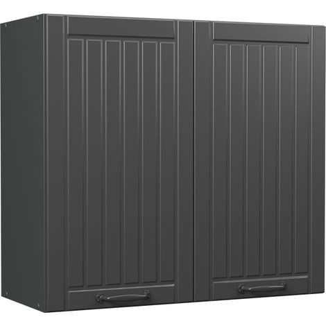 Küchenglasschrank Fame-Line, Dunkelgrau, 80 cm, Vicco (1/5)