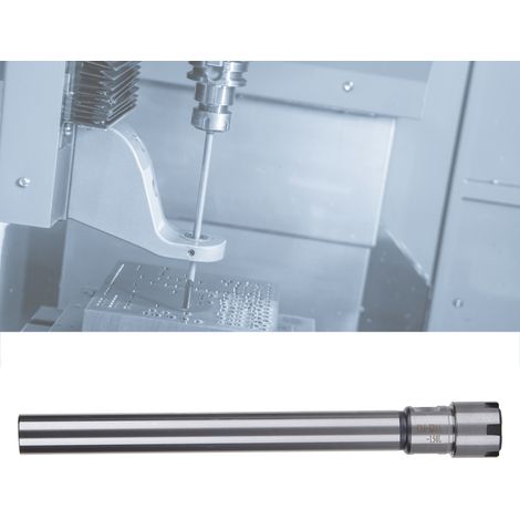 Porte-pince ER16M-150L, mandrin à queue droite pour fraiseuse CNC, rallonge pour tour, tige C16 (1/5)