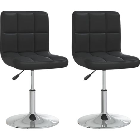 Maison Exclusive - Esszimmerstühle 2 Stk. Schwarz Kunstleder