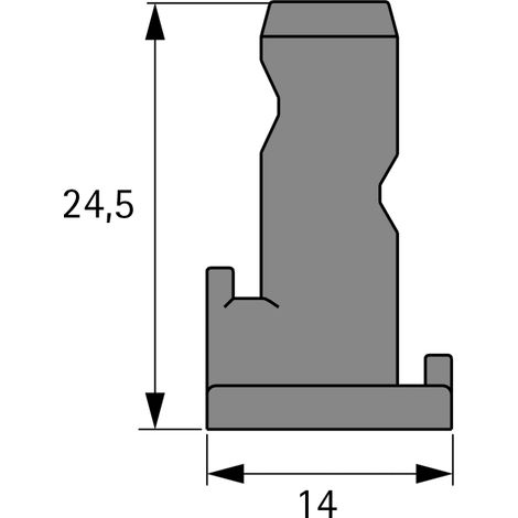 Hettich FurnSpin Cadro Beschlagcover Schwarz