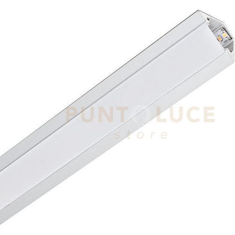 AVANA- SISTEMA MODULARE SEZIONABILE  PARETE/SOFFITT COLORE BIANCO PIU DIFFUSORE BIANCO AD INCASTRO PIU STAFFE MT2