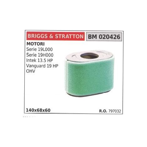 BRIGGS&STRATTON filtro de aire cortacésped SERIE 19L000