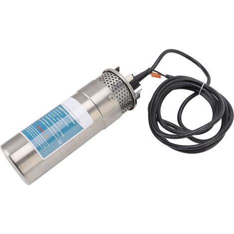 24V, 5A, 12lpm Submersible Well Water Pump, Maximum Flow Rates, Multiple Power Supply Options, 12L Solar Booster, Stainless Steel (1/5)
