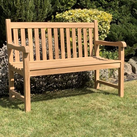 2 Seater Straight Bench - Wood - L53 x W120 x H93 cm