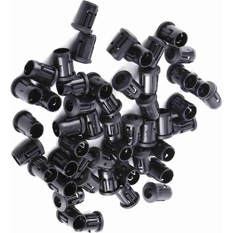 Schwarze LED-Halterung aus Nylon, 5 mm, 50 Stück, Diodenhalter, Befestigungsclip, praktisch und langlebig (1/5)