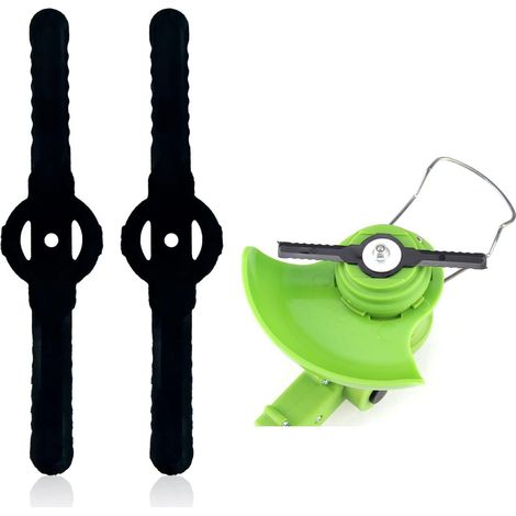 50 pieces Lames en Plastique de Rechange, Lame Plastique Coupe Bordure,Pour Tondeuse Sans fil Pour Jardins et Pelouses Rechange Compatible pour Coupe Bordure sans (1/5)