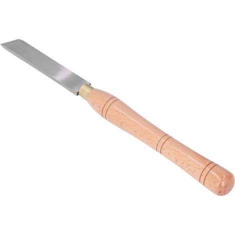 Tour à bois outil de tournage ébauchoir ciseau manche en hêtre insert HSS pour DIY type biseau large (1/5)
