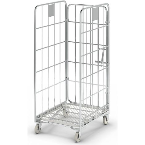 FRANKEL kaiserkraft, Roll-conteneur emboîtable, sur 3 côtés, h (1/5)
