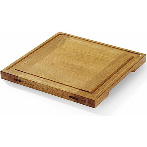 Planche de service en chêne 27x27cm, épaisseur 2cm