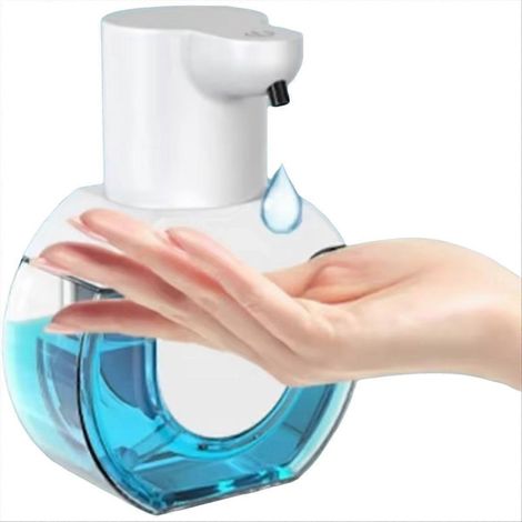 Distributeur de savon intelligent 420 ml, sans contact, avec capteur de mouvement, pour le lavage des mains. Distributeur de savon liquide et gel mural. (1/5)