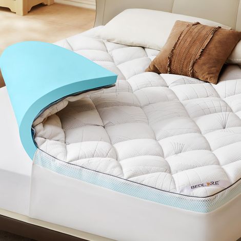Surmatelas 140x200 cm en Mousse à Mémoire de Forme Gel Confort (1/5)
