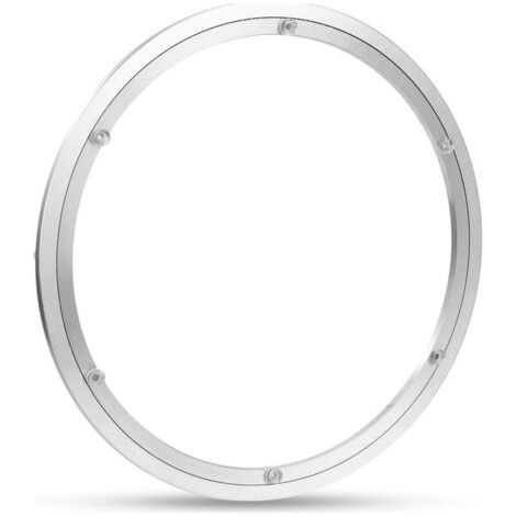 Plateau Tournant en Alliage d'aluminium Plateau Pivotant Robuste Lazy Susan Roulement Plaque Pivotante Lisse pour Table de Salle à Manger Ronde (16 inch) (1/4)