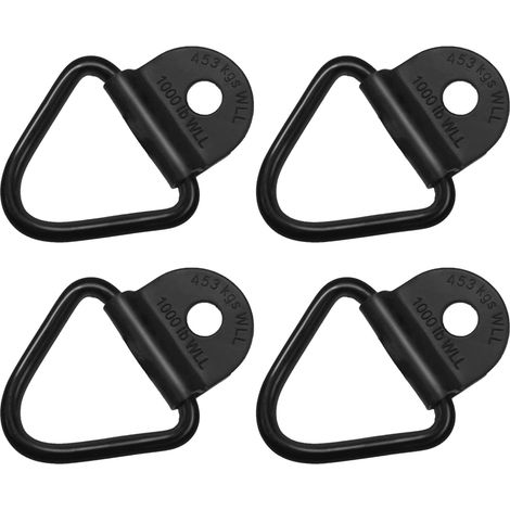 Zurrringe, 4 Stück, Zurr-D-Ring, robuster Zurrring, Stahl-Traktions-V-Ring, fester Ring, Befestigungshaken für Frachtboote, Containertransporter, LKWs, Anhänger