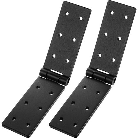 Charnières Pliantes à 180 Degrés Noires, Charniere Caisse, Charnière Coffre, Charnières pour Portes Pliantes, Charnière pour Meubles Boîtes Jardin en Bois Tiroir Coffre Armoire (1/5)