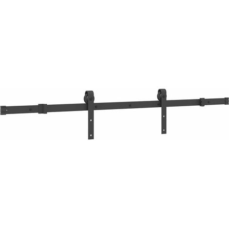 Maison Exclusive - Kit di Binari per Porte Scorrevoli 152,5 cm Acciaio Nero