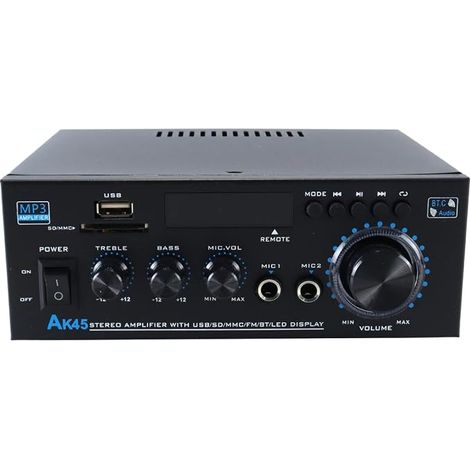 Amplificateur Bluetooth Récepteur Bluetooth pour Enceintes passives, Karaoké, Home Cinéma et Système de sonorisation (1/5)