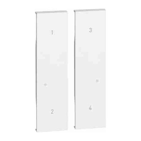 Cubierta de 2 módulos BTIKW37M2 para módulo de escenario art. K4575CW. Blanca.